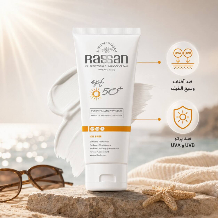 راسن كرم ضد آفتاب فاقد چربی SPF50+