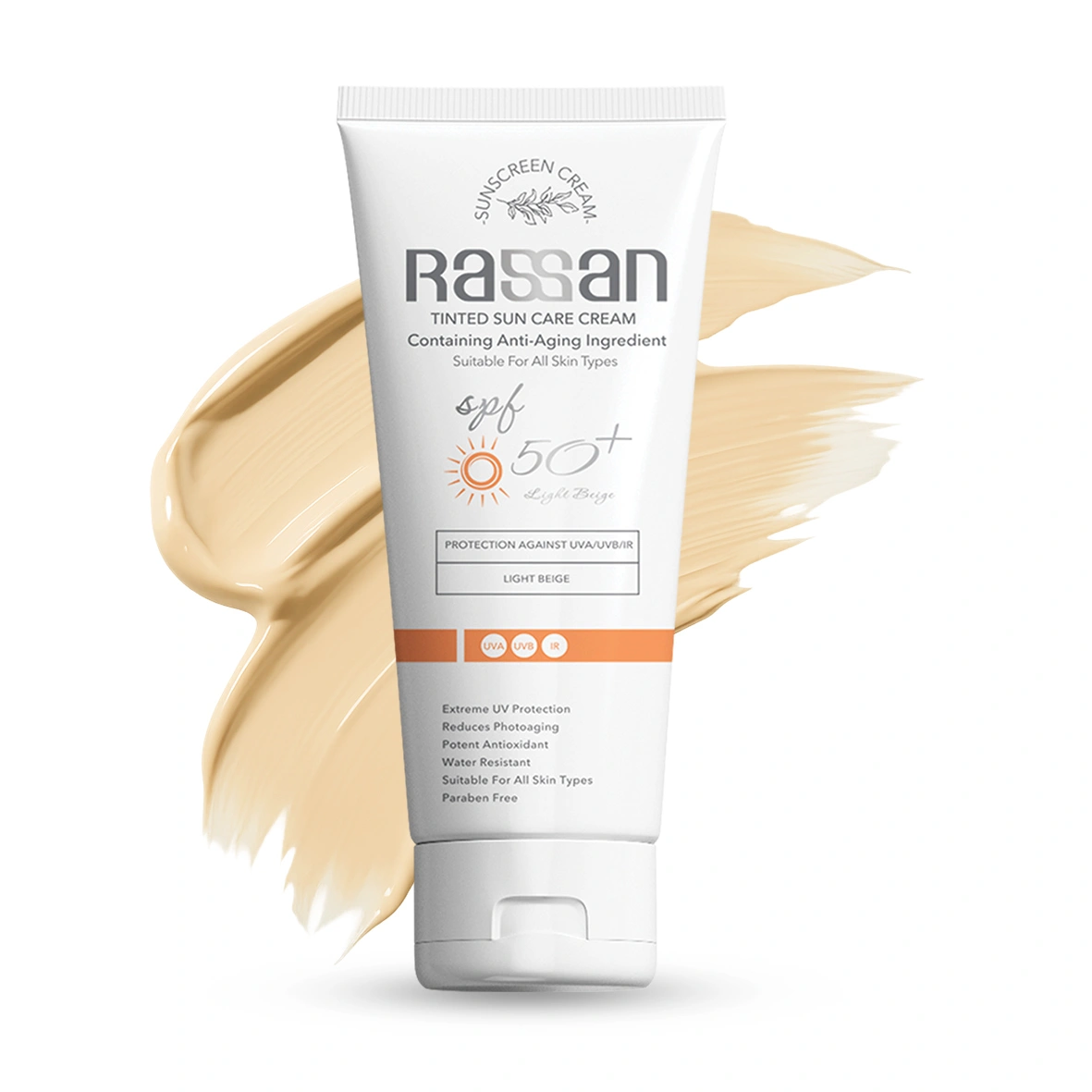 راسن کرم ضد آفتاب رنگی SPF50+ بژ روشن